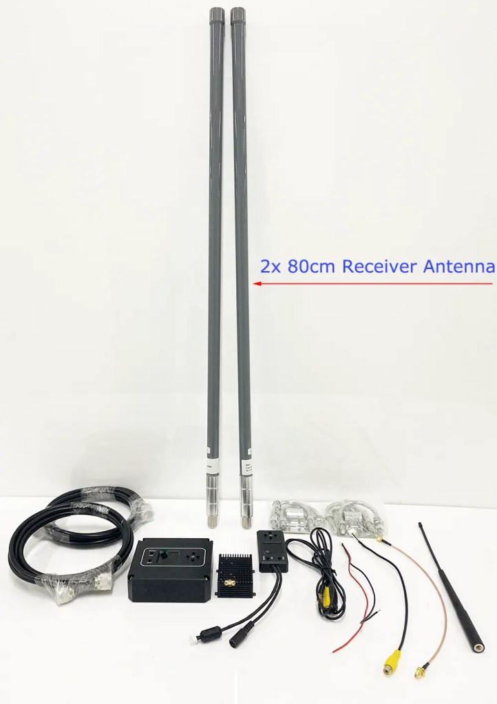 полный комплект беспроводного видеопередатчика и приемника FPV VTX