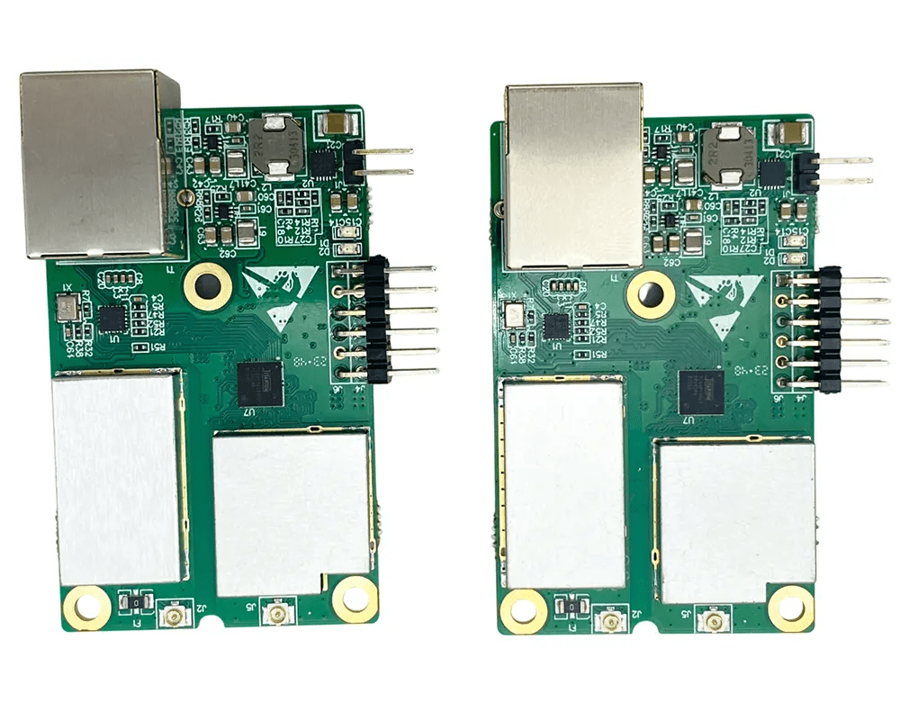 Восходящий и нисходящий каналы связи могут быть настроены на разные рабочие частоты.